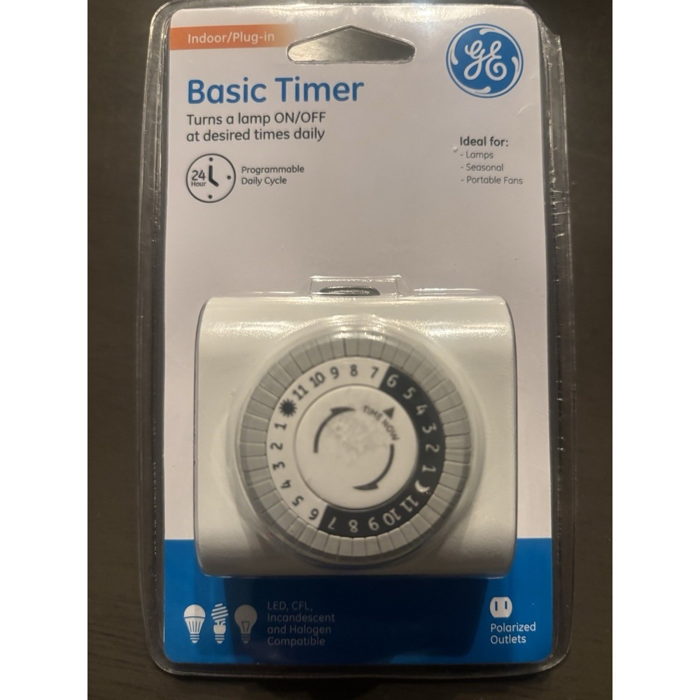 GE Indoor plug-in Basic Timer 24-Hour Programmable - Picture 3 of 3